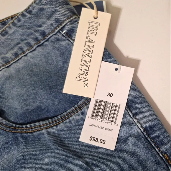 💎NWT Blank NYC Front Slit Maxi Skirt - Picture 5 of 14